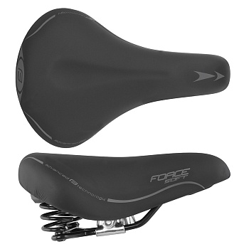 Седло saddle FORCE SOFT LADY With Spring Black