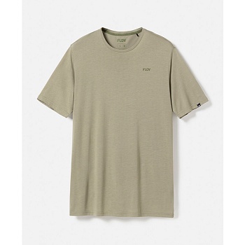 Футболка мужская FLOV MORRO M T-SHIRT Green/Dark Grey Bamboo