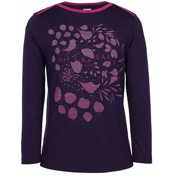 Футболка девочковая с длинным рукавом Mila LS Whirl K 200 Lotus