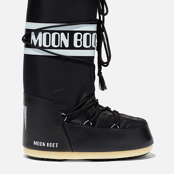 Сапоги женские Tecnica MOON BOOT ICON NYLON BLACK-WHITE