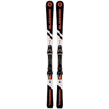 Лыжи Blizzard FIREBIRD RTI WHITE/BLACK+TPX 12 DEMO BLACK/ORANGE/BLACK