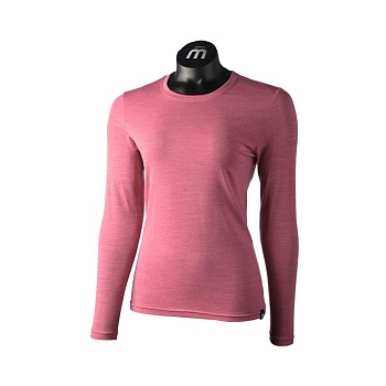 Футболка женская с длинным рукавом  Mico WLS Round Neck Shirt Warm Merin moss Green