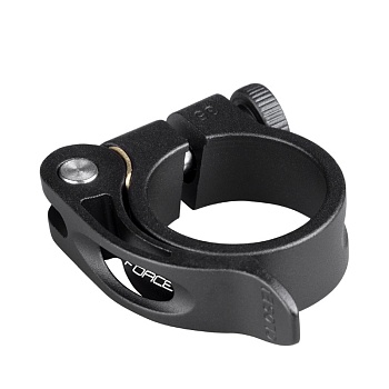 Подседельный зажим seat clamp FORCE C4.4 with QR 34,9mm Al,Matt Black