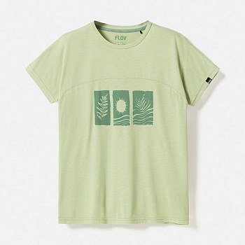 Футболка женская FLOV PAGOSA W T-SHIRT Green/Green Bamboo