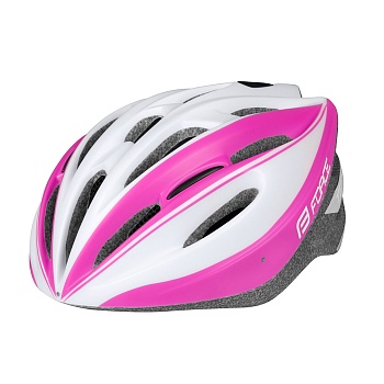 Шлем велосипедный FORCE TERY white-pink