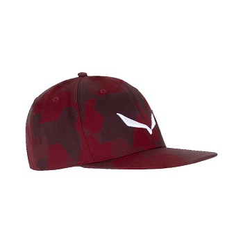 Кепка Salewa PUEZ CAMOU FLAT CAP Syrah Camou