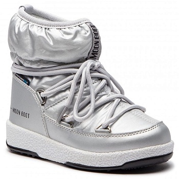 Сапоги детские Tecnica MOON BOOT JR GIRL LOW NYLON WP SILVER