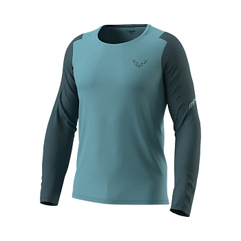 Футболка мужская с длинным рукавом Dynafit TRANSALPER M L/S TEE smoke blue/dynadry/polygiene