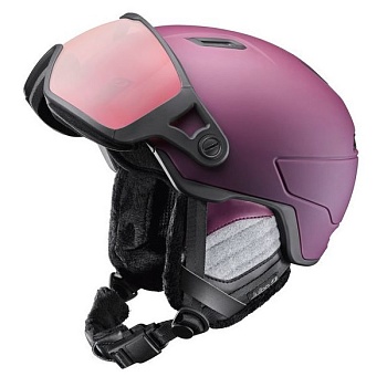 Горнолыжный шлем GLOBE BURGUNDY VISOR RV P1-3HC Pink