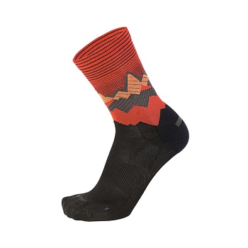 Носки унисекс Mico Light W.Extra Dry Light Nike Crew Sock Nero Orange