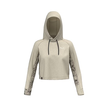 Футболка женская Salewa LAVAREDO HEMP W CROP T-SHIRT Oatmeal